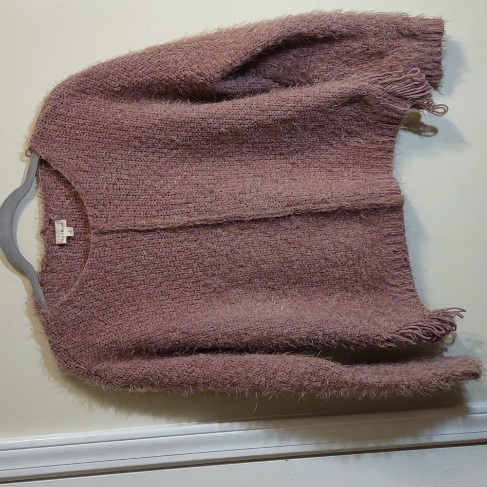 Hem & Thread fuzzy oversized pullover sweater